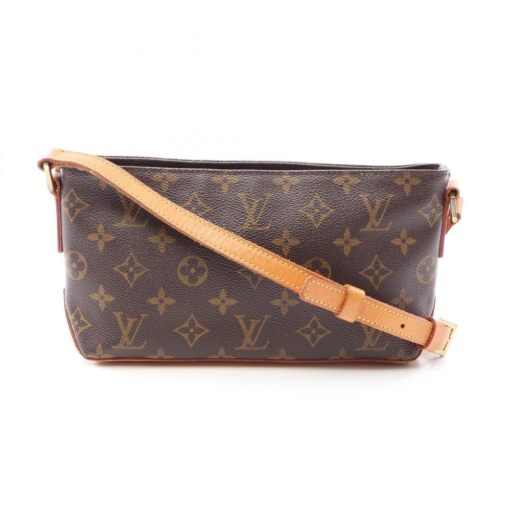 Louis Vuitton Trotteur Monogram Shoulder Bag/Handbag, Coated Canvas and Leath...